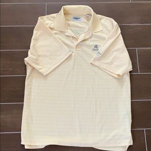 Yellow golf shirt - straight down - XXL